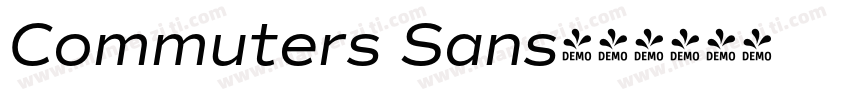 Commuters Sans字体转换